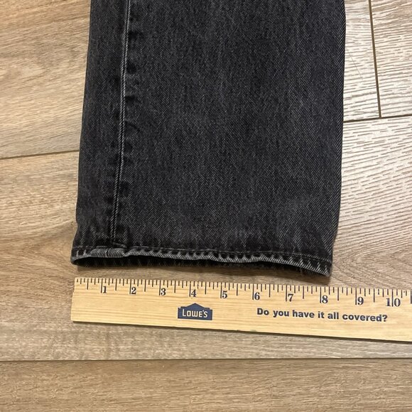Men's Levis 501 Original Fit Denim Jeans SZ 38x34 Faded Black Button Fly Red Tab - Picture 6 of 13